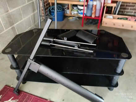 Photo of free Tempered Glass TV Stand Glass Table (CR0) #1