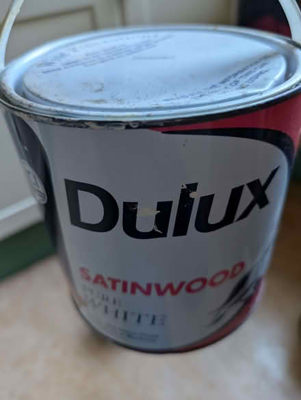 Photo of free Dulux Satinwood paint (white) (Portobello EH15) #2