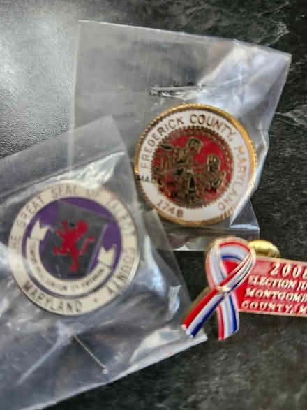 Photo of free 3 free lapel pins (Washington 20016) #1
