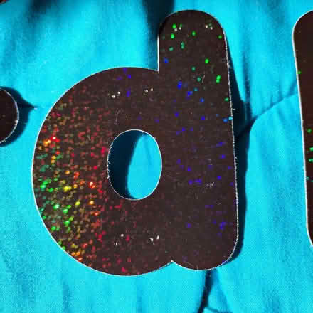 Photo of free Iridescent Bulletin Board Letters (Darien) #3