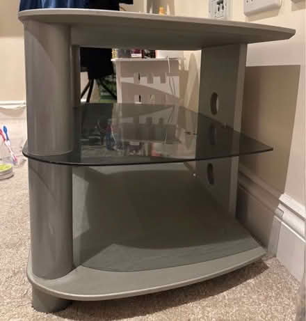 Photo of free Classic 2 Shelf grey tv unit (SL1 1FF) #2