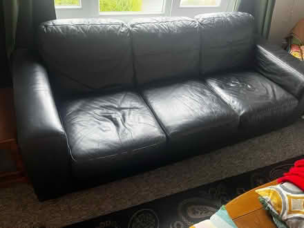 Photo of free 3 seater leather sofa (Edinburgh) #1