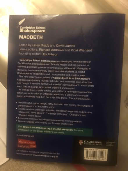Photo of free Macbeth study guide (Bromley BR1) #2