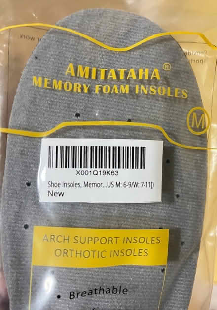 Photo of free Memory Foam Insoles - Arch Support (Fair Lawn, NJ) #2