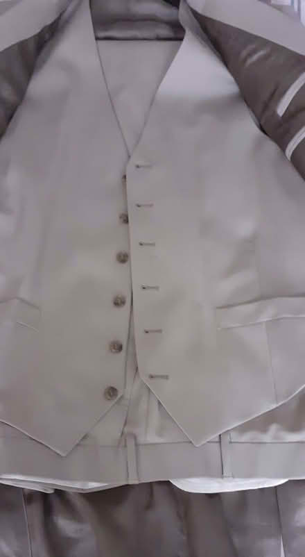 Photo of free Mens Burtons Cream Three Piece suit (Enfield EN1) #2