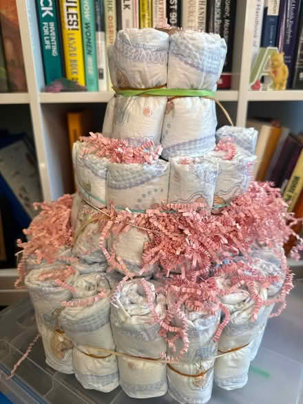 Photo of free Plain 3 story diaper cake (Middletown Nj (village school)) #1