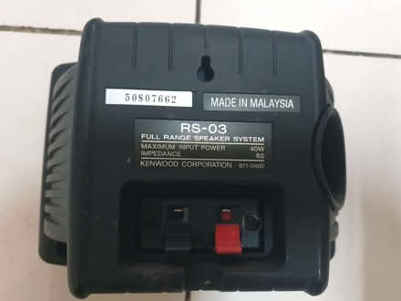 Photo of free Pair of Kenwood Rear Speakers (Trowbridge BA14) #2