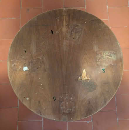 Photo of free Chess board design on circular piece of wood (Finstall B60) #2