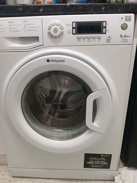 Photo of free Hotpoint washing machine and black tall fridge freezer. (Hornsey N8) #1