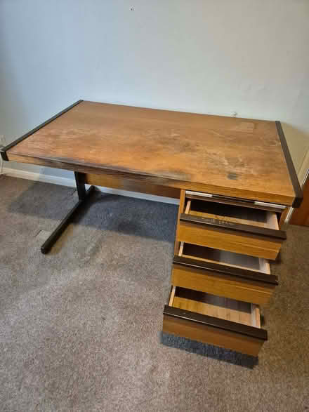Photo of free 70s 80s desk (TN38 Marina) #2