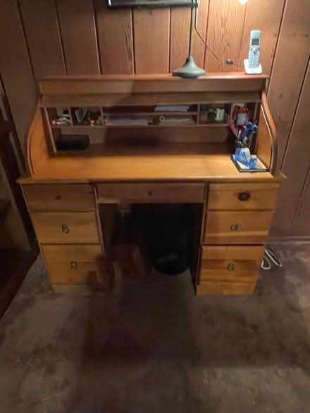 Photo of free Solid wood roll top desk (St Stephens) #1