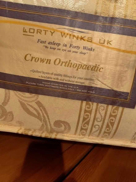 Photo of free King size orthopaedic mattress (Hanwell W7) #3