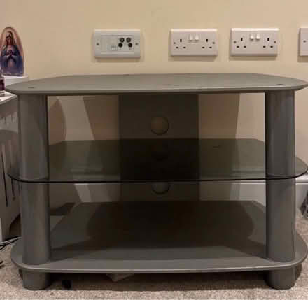 Photo of free Classic 2 Shelf grey tv unit (SL1 1FF) #1