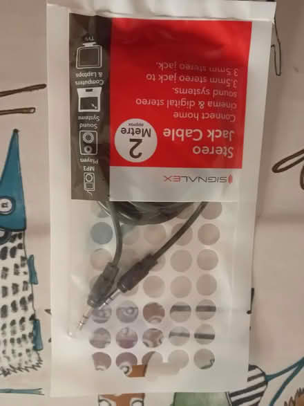 Photo of free 2 metre stereo jack cable (Teddington TW11) #1