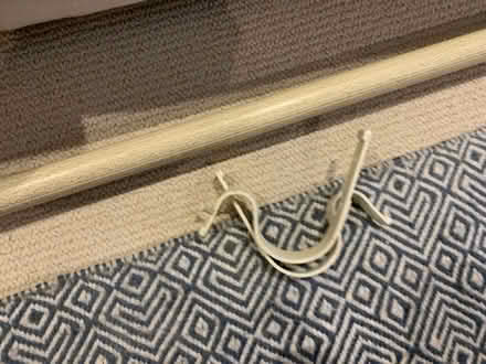 Photo of free Metal curtain pole with 2 brackets (Bosham, PO18) #2