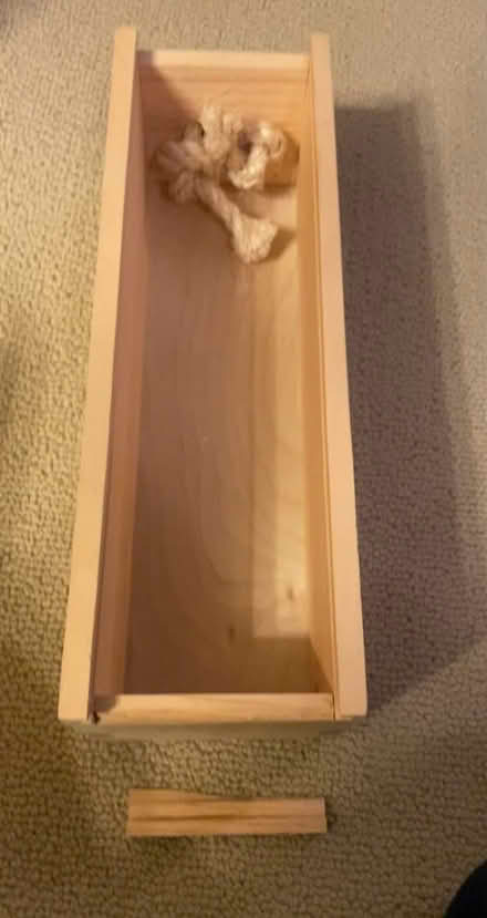 Photo of free wooden box with sliding lid (Silver Glen Rd & Stevens Rd) #3