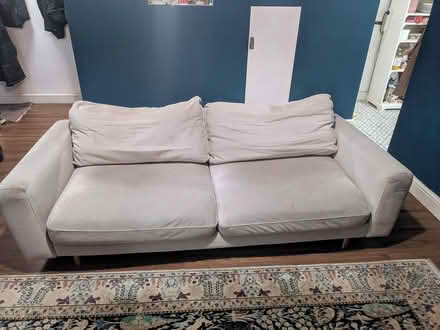 Photo of free 3-seater taupe Snug sofa (Nw6) #1