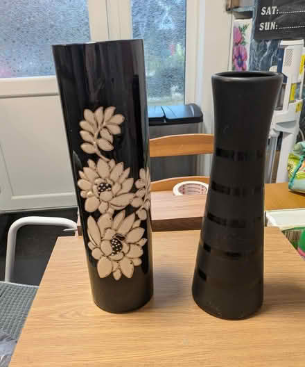 Photo of free 2 Black Vases (furzton mk4) #1