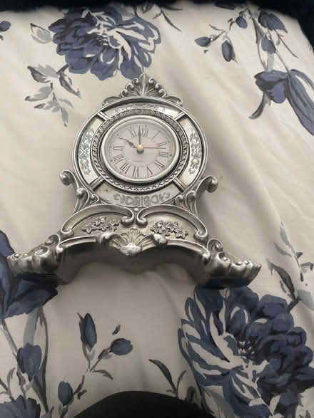 Photo of free Silver clock freestanding (Bontnewydd LL55) #2