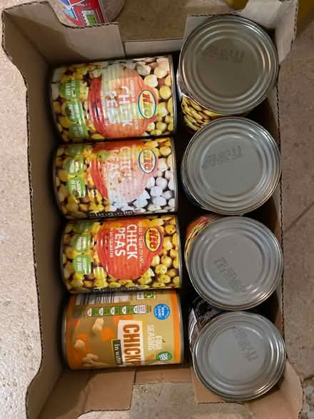 Photo of free Chickpea tins and others (AL4, St albans) #1
