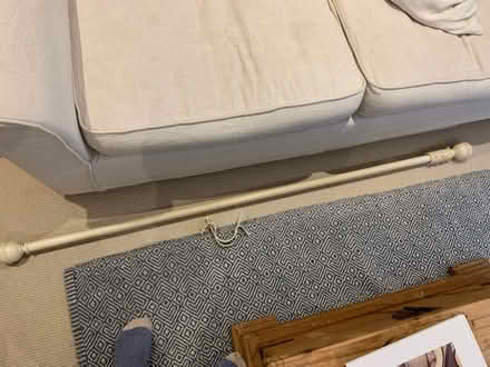 Photo of free Metal curtain pole with 2 brackets (Bosham, PO18) #3