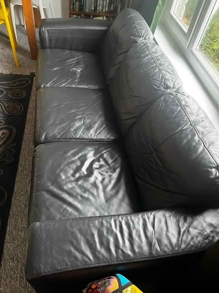 Photo of free 3 seater leather sofa (Edinburgh) #4