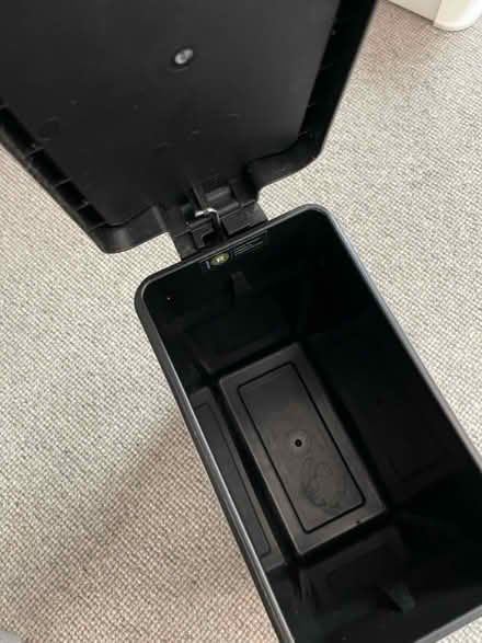 Photo of free Small Metal Trash Can with Flip Lid (Princeton, NJ) #1