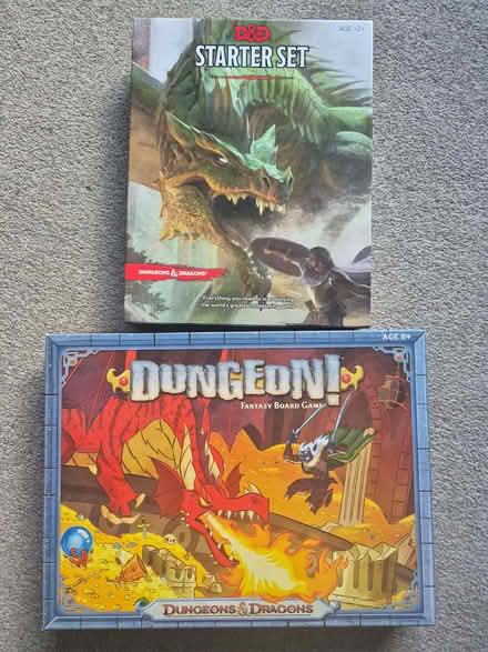 Photo of free Dungeon boardgame & D&D starter set (Tranmere Park LS20) #1