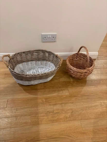 Photo of free Wickerwork baskets. Two (Thames Ditton KT7) #1