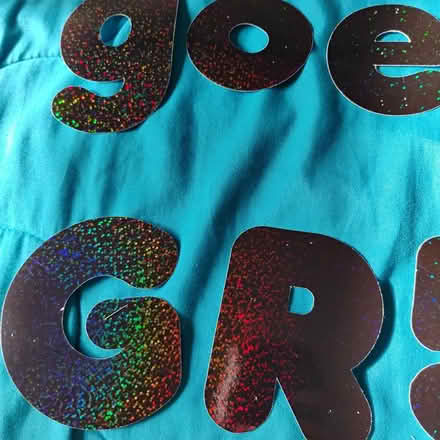 Photo of free Iridescent Bulletin Board Letters (Darien) #2