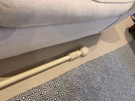 Photo of free Metal curtain pole with 2 brackets (Bosham, PO18) #1