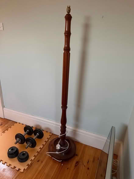 Photo of free Wood floor lamp (Ashford Village, Wicklow) #1