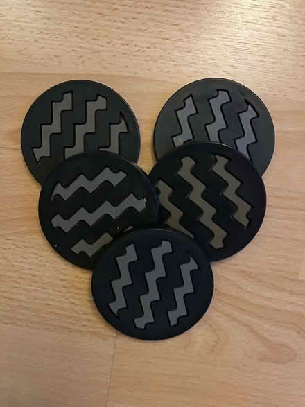 Photo of free Black plastic coasters (Barkham RG41) #1