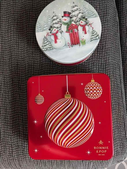 Photo of free Two holiday tins (Columbia, Clemens Crossing) #1