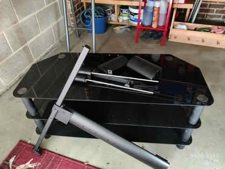 Photo of free Tempered Glass TV Stand Glass Table (CR0) #2