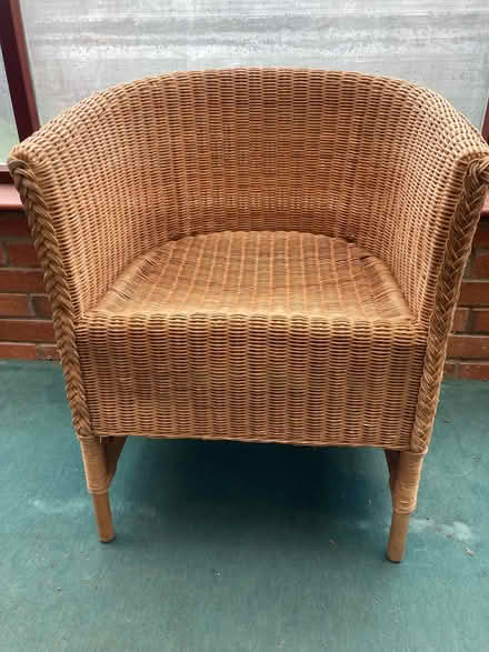 Photo of free 3 cane/wicker bucket chairs (Marple SK6) #1