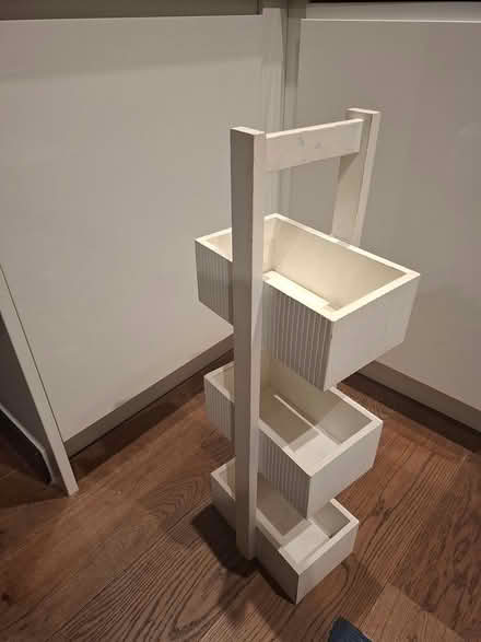 Photo of free White wooden organiser (IG117SA, Barking) #1