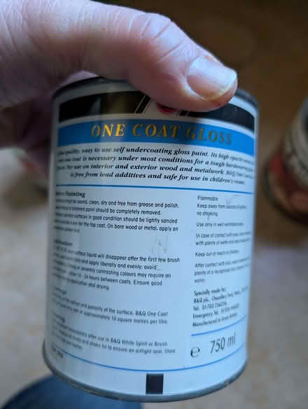 Photo of free Gloss paint (white) (Portobello EH15) #2