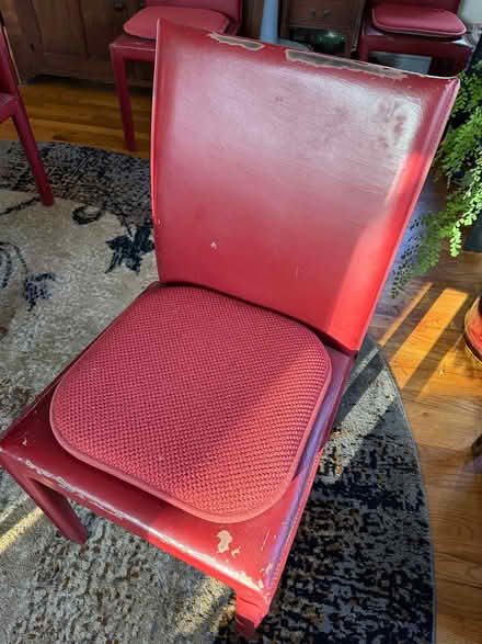 Photo of free 8 Burgundy dining chairs (red hook 12571) #1