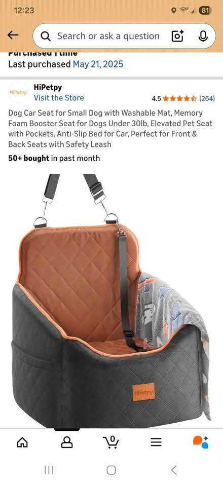 Photo of free Dog Car Seat (River Road Merrimac) #1