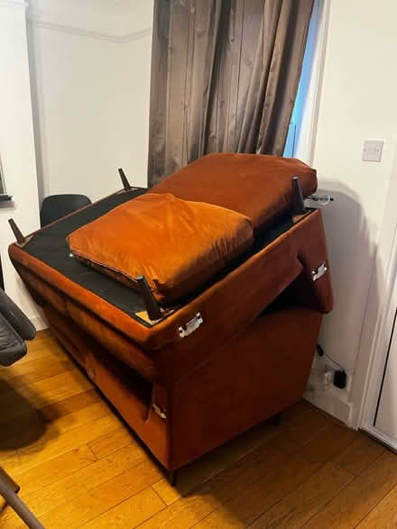 Photo of free L Shape Sofa with Single Bed (Surbiton KT6) #2
