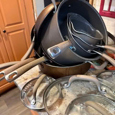 Photo of free Old non-stick pots & pans with lids (Long hill, NJ) #2