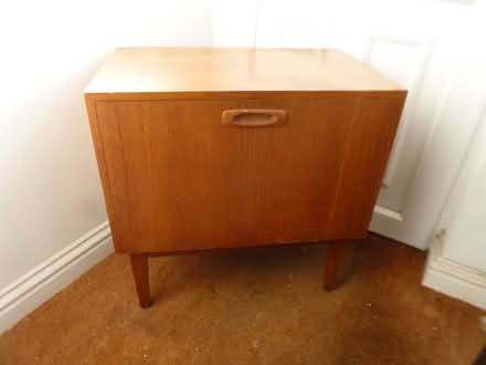 Photo of free Teak vinyl record storage cabinet (Patchway BS34) #1