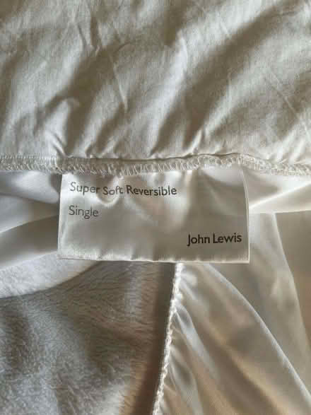 Photo of free John Lewis mattress topper, single size (Old Town HP2) #2