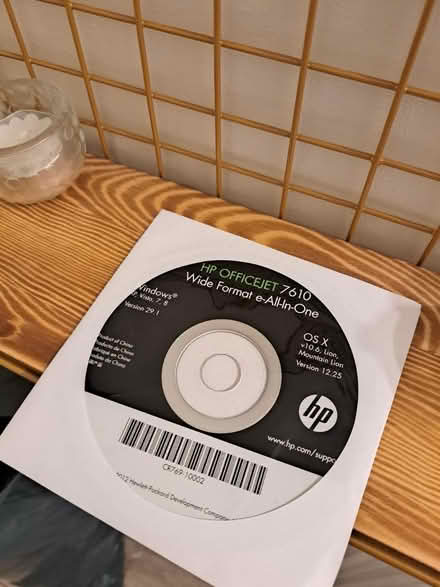 Photo of free HP 7610 printer installation disc (Crofton Park, Brockley) #1