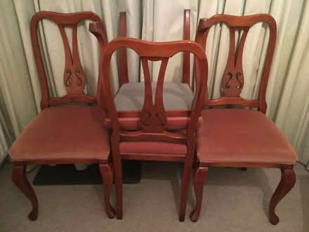 Photo of free Traditional upholstered dining chairs (Knotty Green HP9) #1