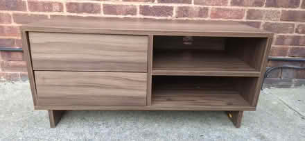 Photo of free White shelving unit & wooden TV unit (Garforth LS25) #1