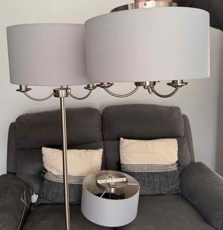 Photo of free Argos Home Highland Lodge Flush Ceiling Light x 2 and Lamp (Wetherby LS22) #2