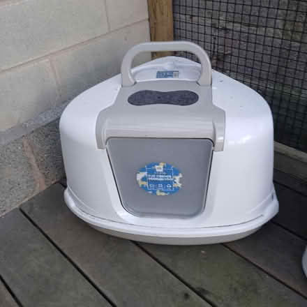 Photo of free Corner covered cat litter box (Bradford on Avon BA15) #1