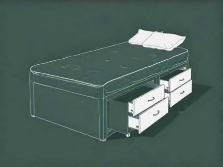 Photo of Kingsized divan bed with drawers (Rawtenstall BB4) #1